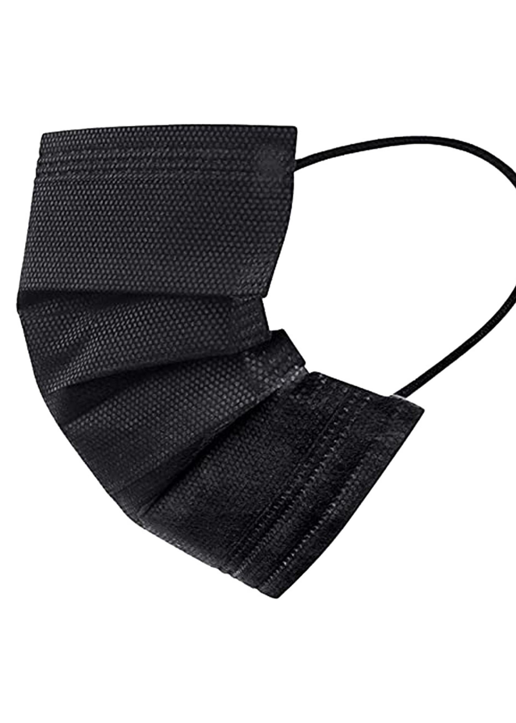 LUQ Mondkapje Zwart Wegwerp - Mondmasker Wegwerp - Mondkapje Wegwerp Zwart - Mondkapjes Wegwerp Zwart - 750 Stuks