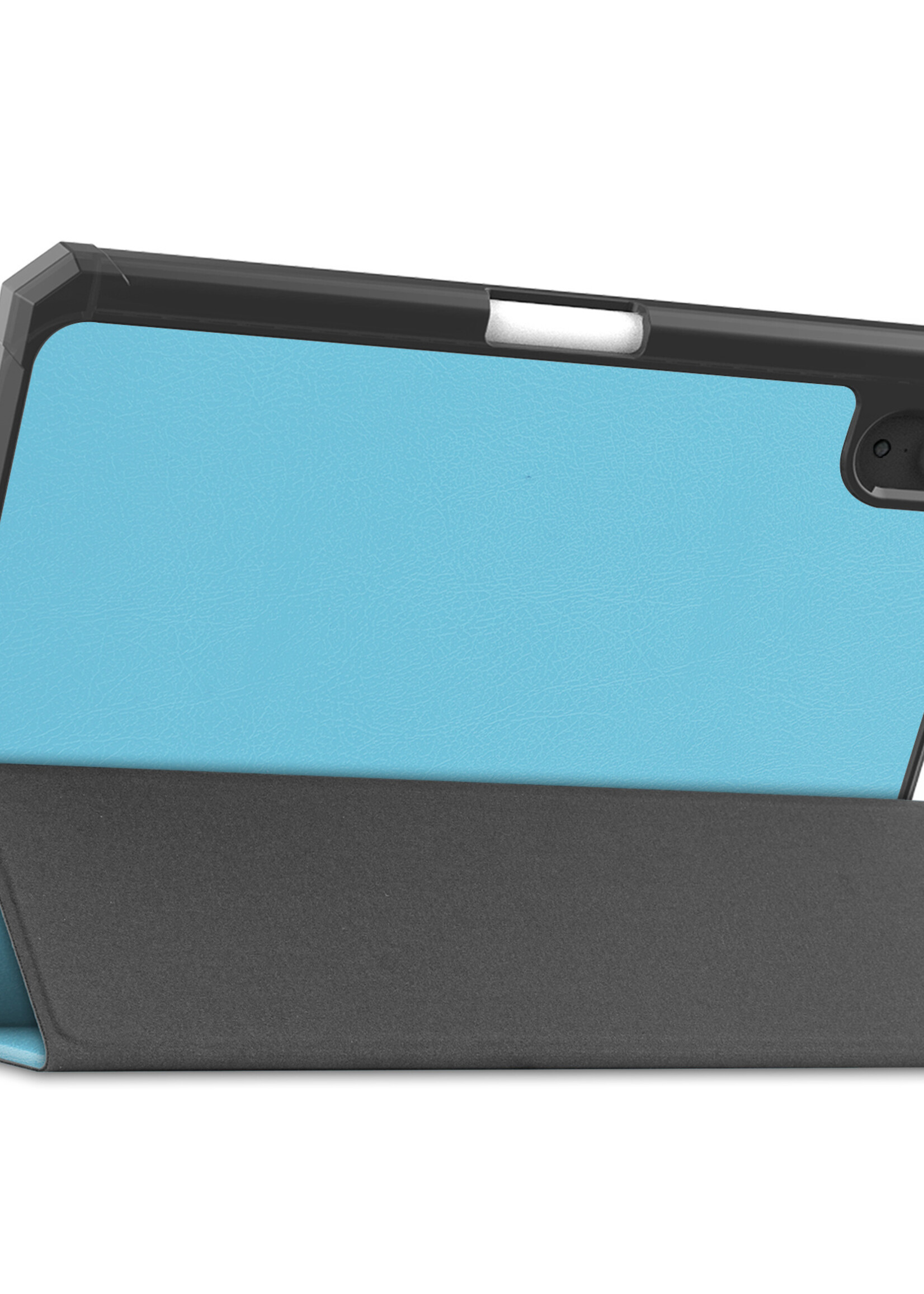 LUQ Hoes Geschikt voor iPad Mini 6 Hoes Luxe Hoesje Case Met Uitsparing Geschikt voor Apple Pencil - Hoesje Geschikt voor iPad Mini 6 Hoes Cover - Lichtblauw