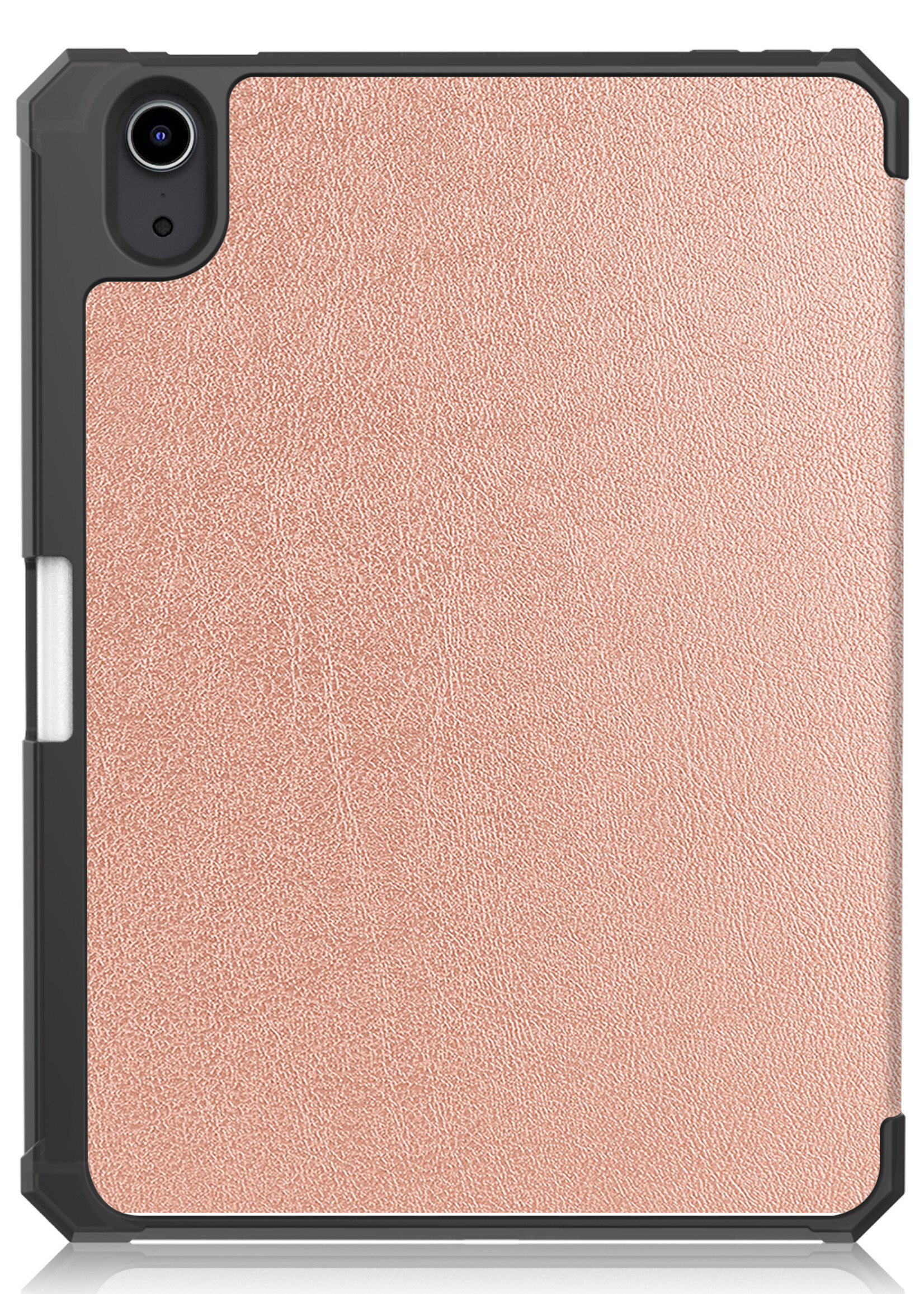 LUQ Hoes Geschikt voor iPad Mini 6 Hoes Luxe Hoesje Case Met Uitsparing Geschikt voor Apple Pencil - Hoesje Geschikt voor iPad Mini 6 Hoes Cover - Rosé goud