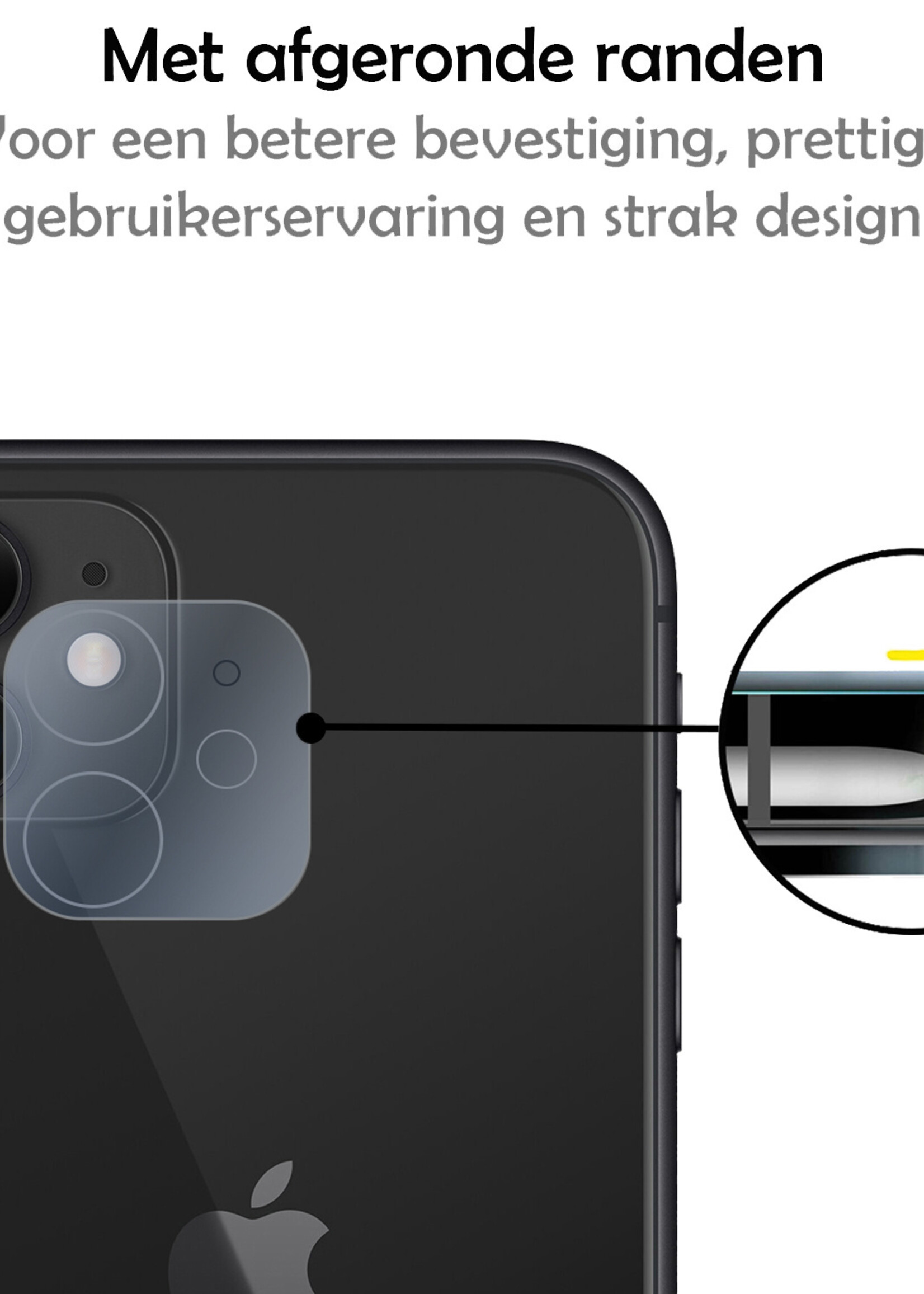 LUQ Screenprotector Geschikt voor iPhone 12 Camera Screenprotector Tempered Glass - Screenprotector Geschikt voor iPhone 12 Screenprotector Camera Screenprotector - 2 Stuks