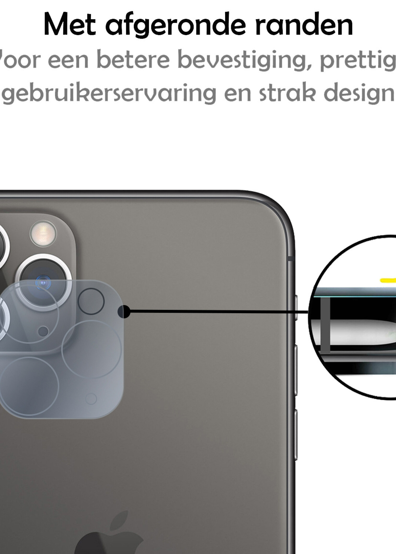 LUQ Screenprotector Geschikt voor iPhone 12 Pro Max Camera Screenprotector Tempered Glass - Screenprotector Geschikt voor iPhone 12 Pro Max Screenprotector Camera Screenprotector - 2 Stuks