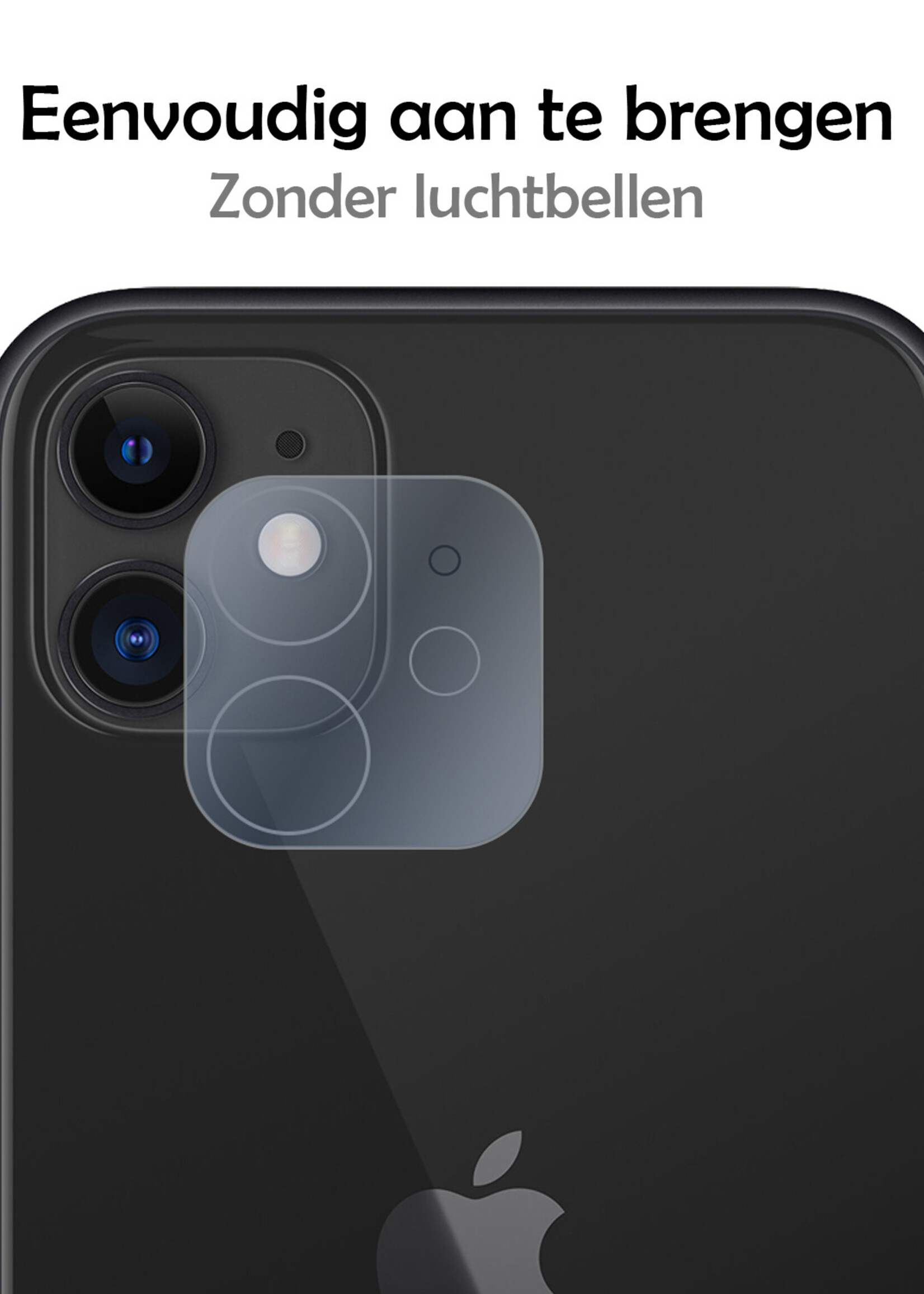 LUQ Screenprotector Geschikt voor iPhone 12 Mini Camera Screenprotector Tempered Glass - Screenprotector Geschikt voor iPhone 12 Mini Screenprotector Camera Screenprotector - 3 Stuks