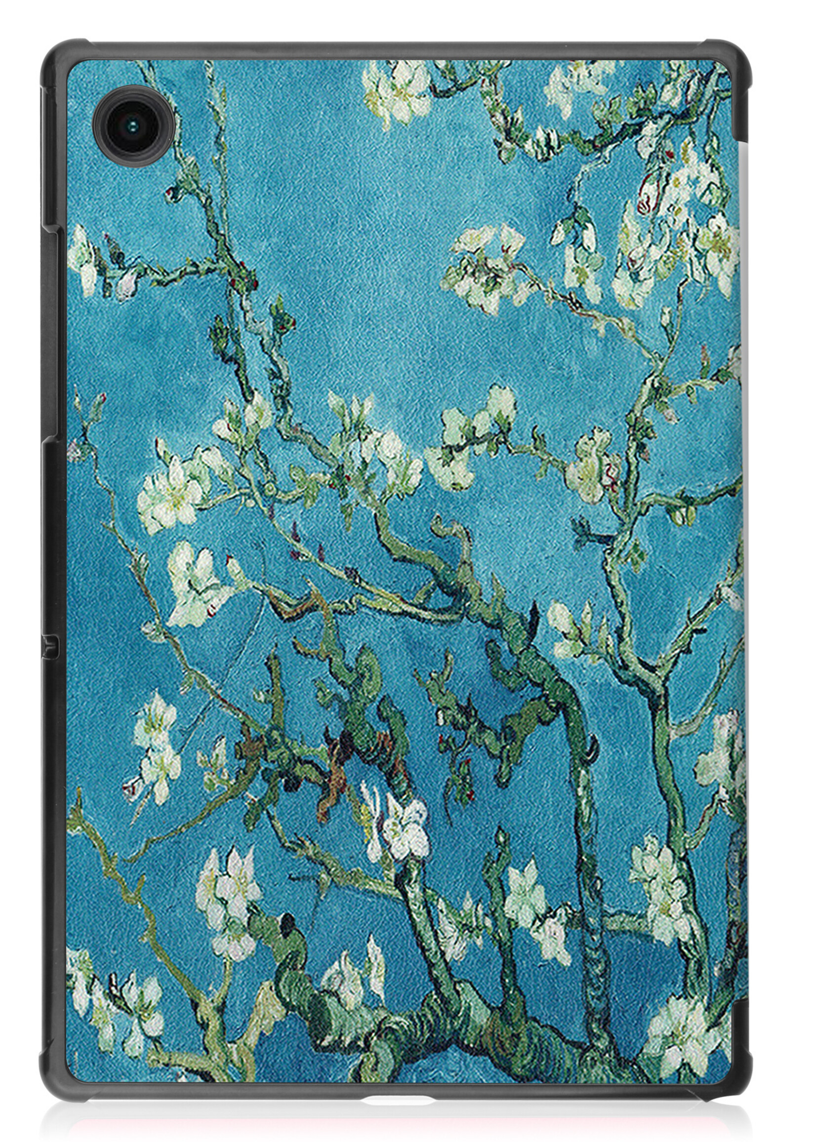 LUQ Hoes Geschikt voor Samsung Galaxy Tab A8 Hoes Luxe Hoesje Book Case - Hoesje Geschikt voor Samsung Tab A8 Hoes Cover - Bloesem