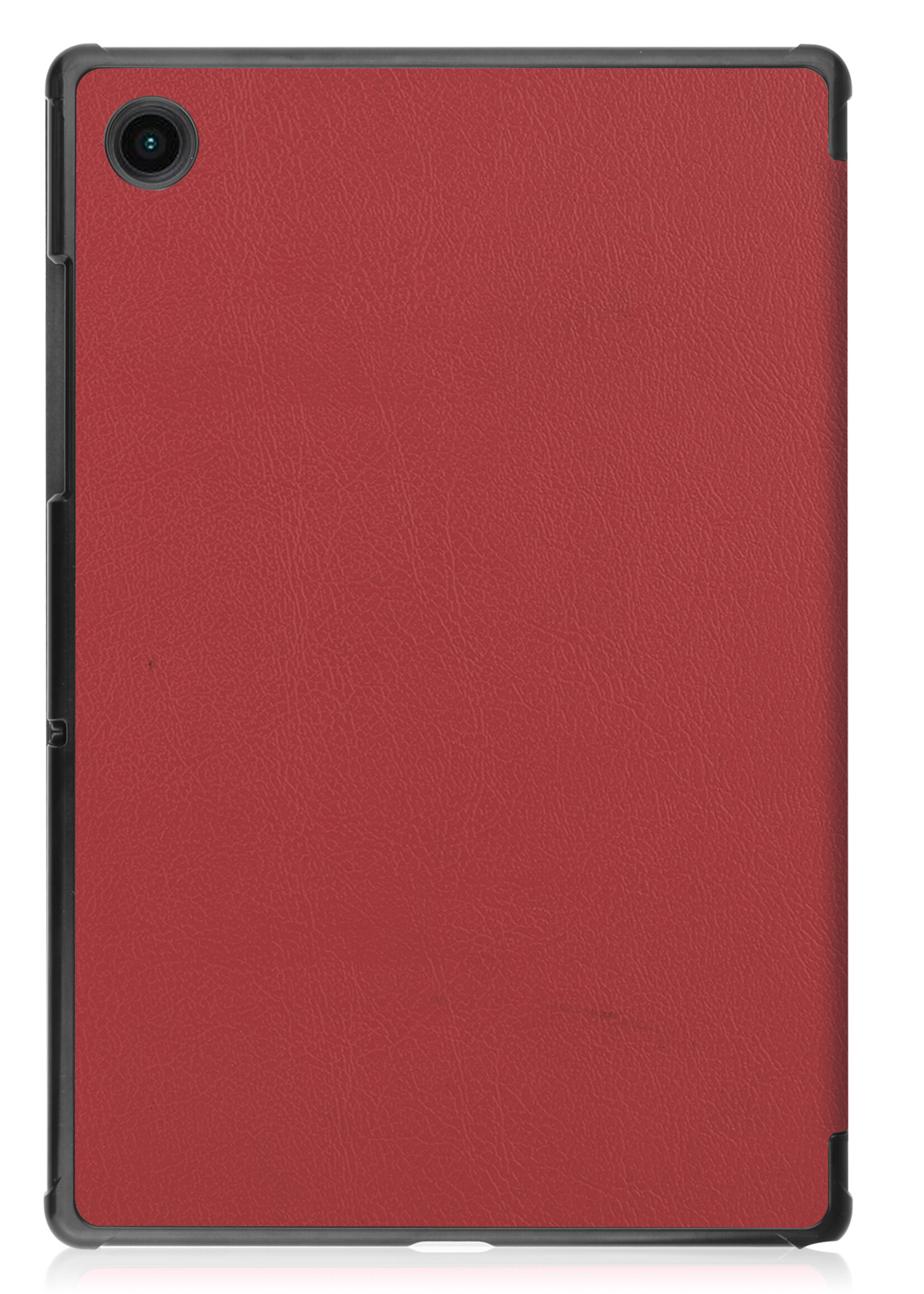 LUQ Hoes Geschikt voor Samsung Galaxy Tab A8 Hoes Luxe Hoesje Book Case - Hoesje Geschikt voor Samsung Tab A8 Hoes Cover - Donkerrood