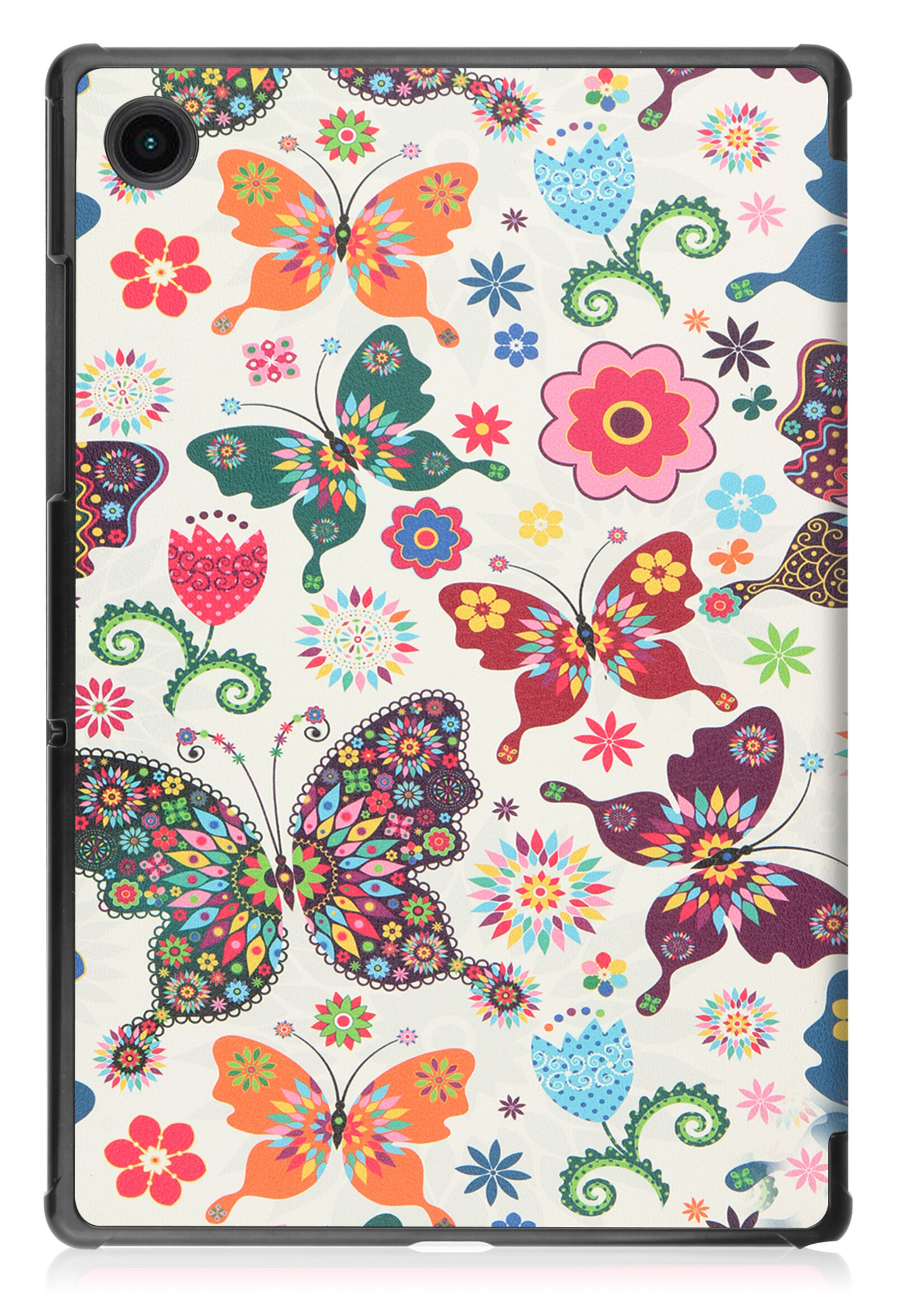 LUQ Hoes Geschikt voor Samsung Galaxy Tab A8 Hoes Luxe Hoesje Book Case - Hoesje Geschikt voor Samsung Tab A8 Hoes Cover - Vlinders