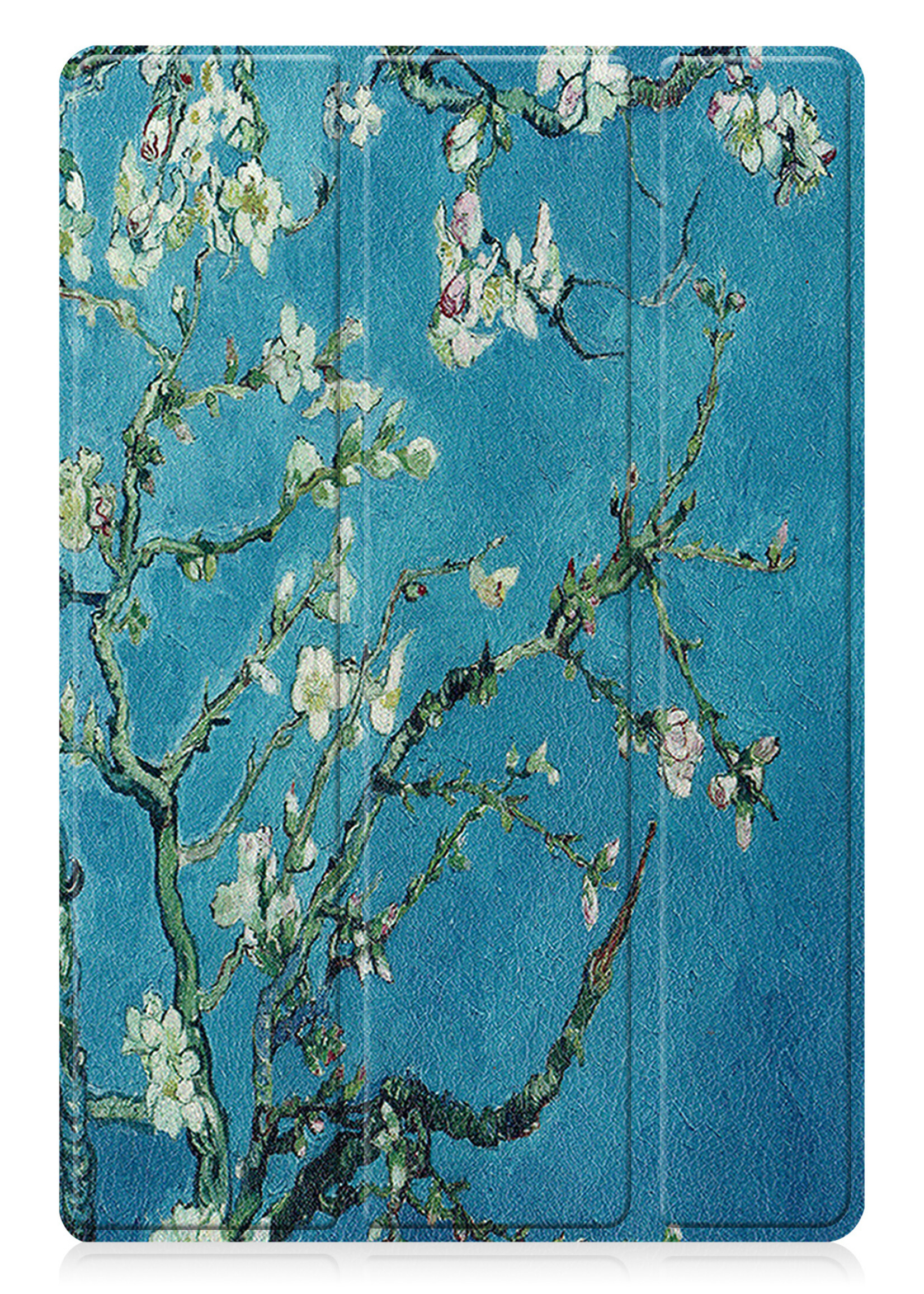 LUQ Hoes Geschikt voor Samsung Galaxy Tab A8 Hoes Luxe Hoesje Book Case Met Screenprotector - Hoesje Geschikt voor Samsung Tab A8 Hoes Cover - Bloesem