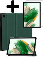 LUQ LUQ Samsung Galaxy Tab A8 2022 Hoes Met Screenprotector - Donkergroen
