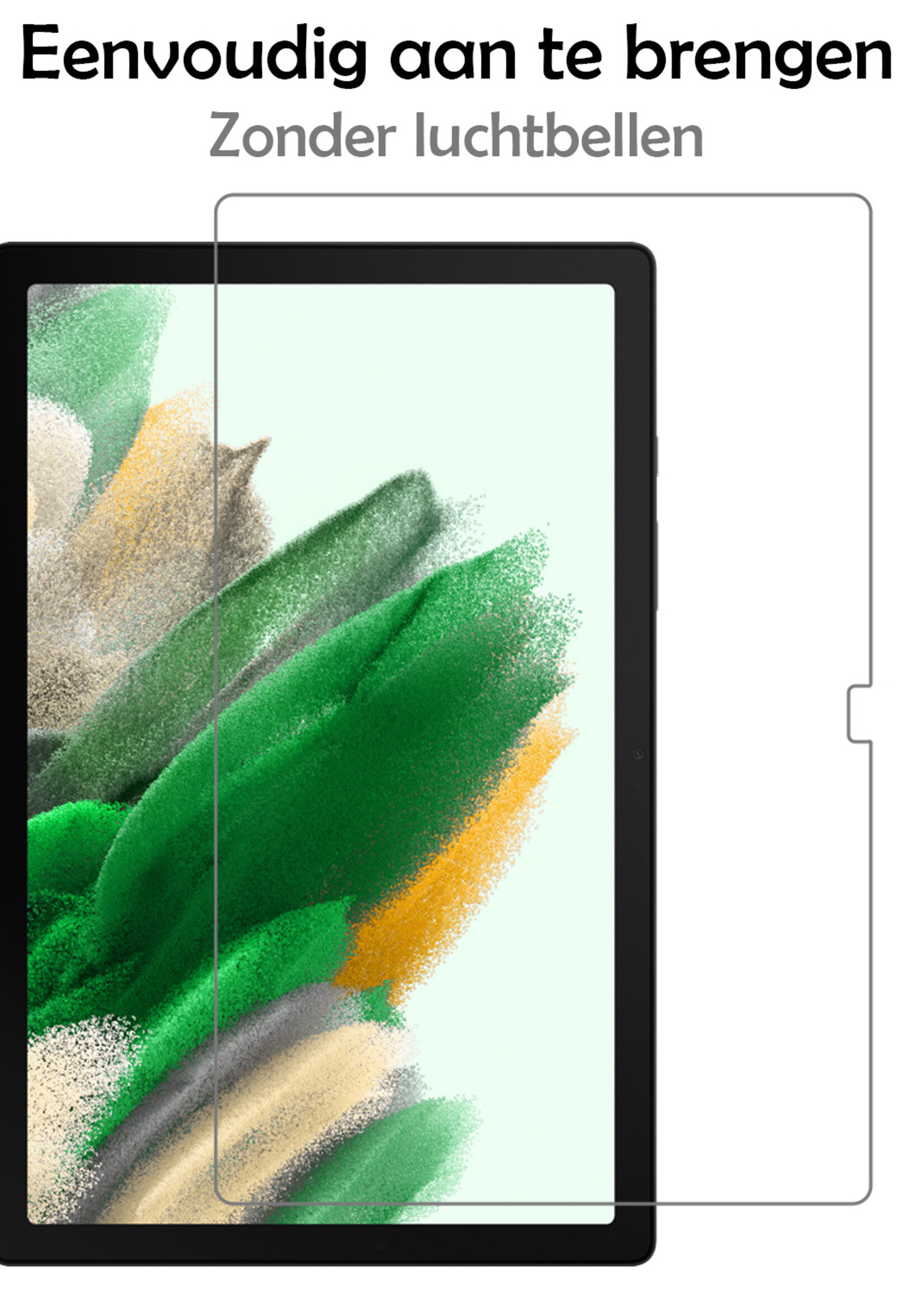 LUQ Hoes Geschikt voor Samsung Galaxy Tab A8 Hoes Luxe Hoesje Book Case Met Screenprotector - Hoesje Geschikt voor Samsung Tab A8 Hoes Cover - Kat