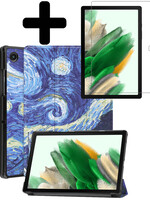 LUQ LUQ Samsung Galaxy Tab A8 2022 Hoes Met Screenprotector - Sterrenhemel