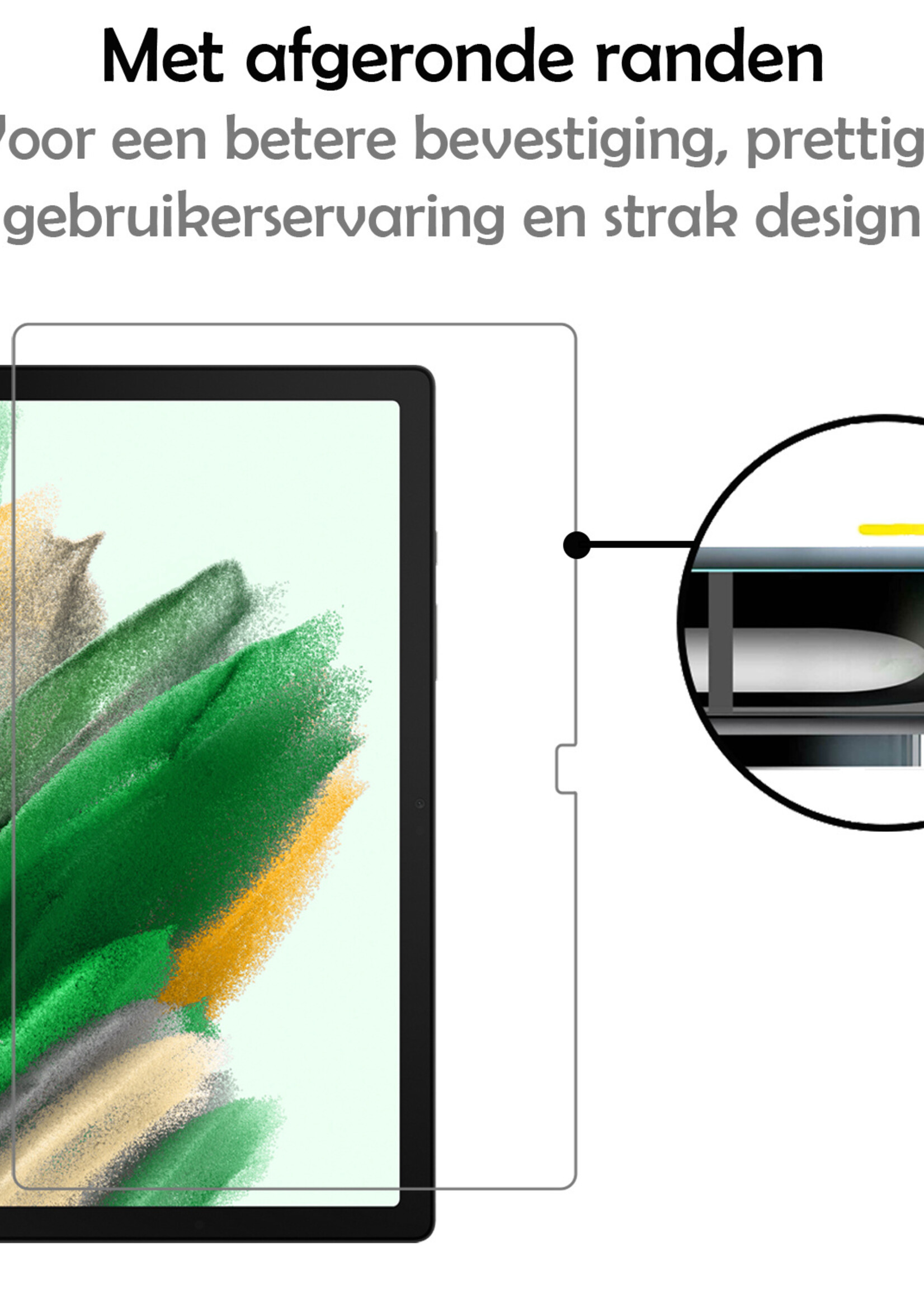 LUQ Screenprotector Geschikt voor Samsung Galaxy Tab A8 Screenprotector Bescherm Glas Tempered Glass Screen Protector - Screen Protector Geschikt voor Samsung Galaxy Tab A8 Screenprotector - 3 Stuks