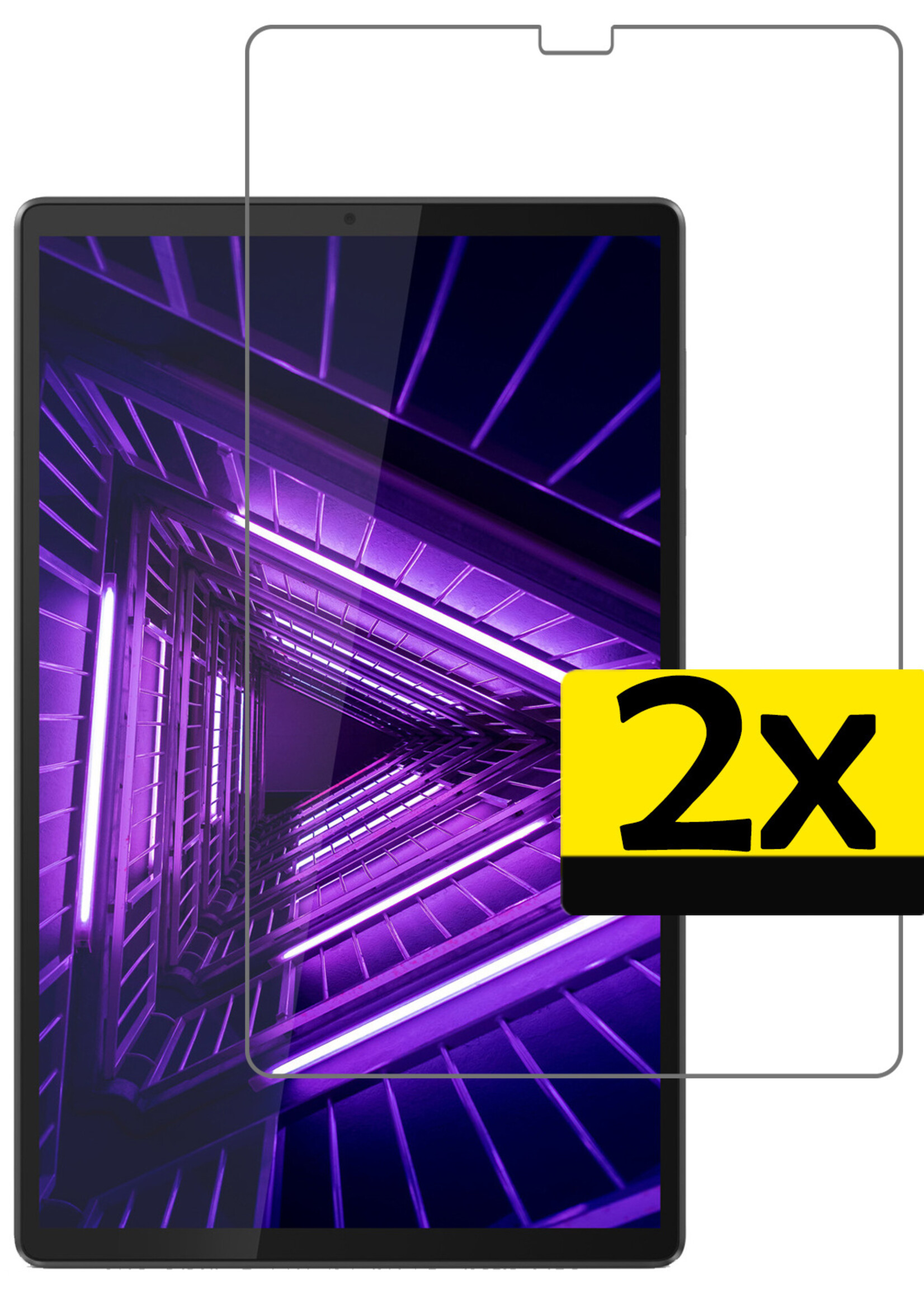 LUQ Screenprotector Geschikt voor Lenovo Tab M10 FHD Plus 2nd Gen Screenprotector Bescherm Glas Tempered Glass Screen Protector - Screen Protector Geschikt voor Lenovo Tab M10 FHD Plus 2nd Gen Screenprotector - 2 Stuks