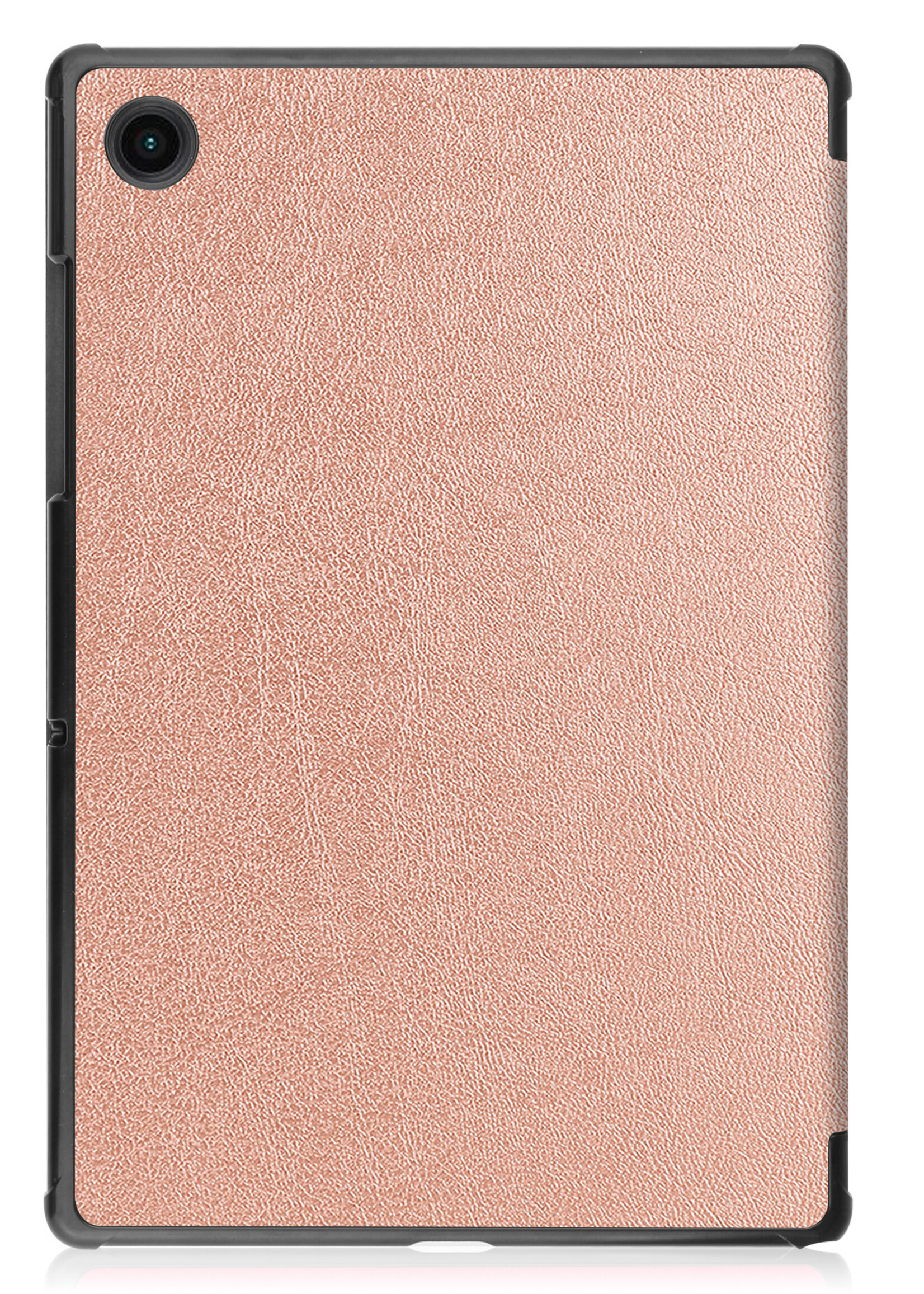 LUQ Hoes Geschikt voor Samsung Galaxy Tab A8 Hoes Luxe Hoesje Book Case - Hoesje Geschikt voor Samsung Tab A8 Hoes Cover - Rosé goud