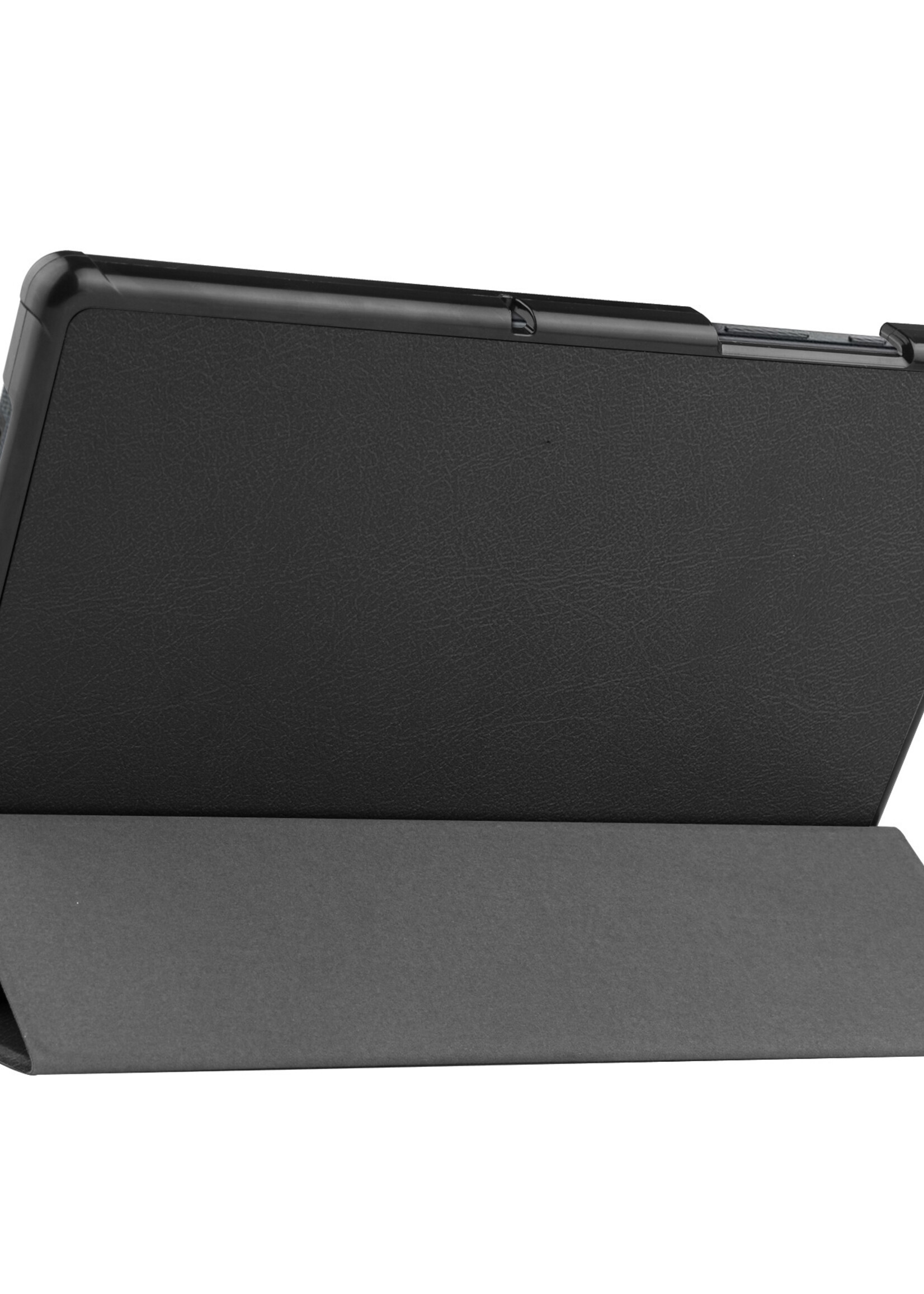 LUQ Hoes Geschikt voor Samsung Galaxy Tab A8 Hoes Luxe Hoesje Book Case - Hoesje Geschikt voor Samsung Tab A8 Hoes Cover - Zwart