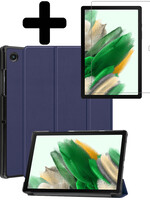 LUQ LUQ Samsung Galaxy Tab A8 2022 Hoes Met Screenprotector - Donkerblauw
