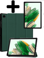 LUQ LUQ Samsung Galaxy Tab A8 2022 Hoes Met Screenprotector - Donkergroen
