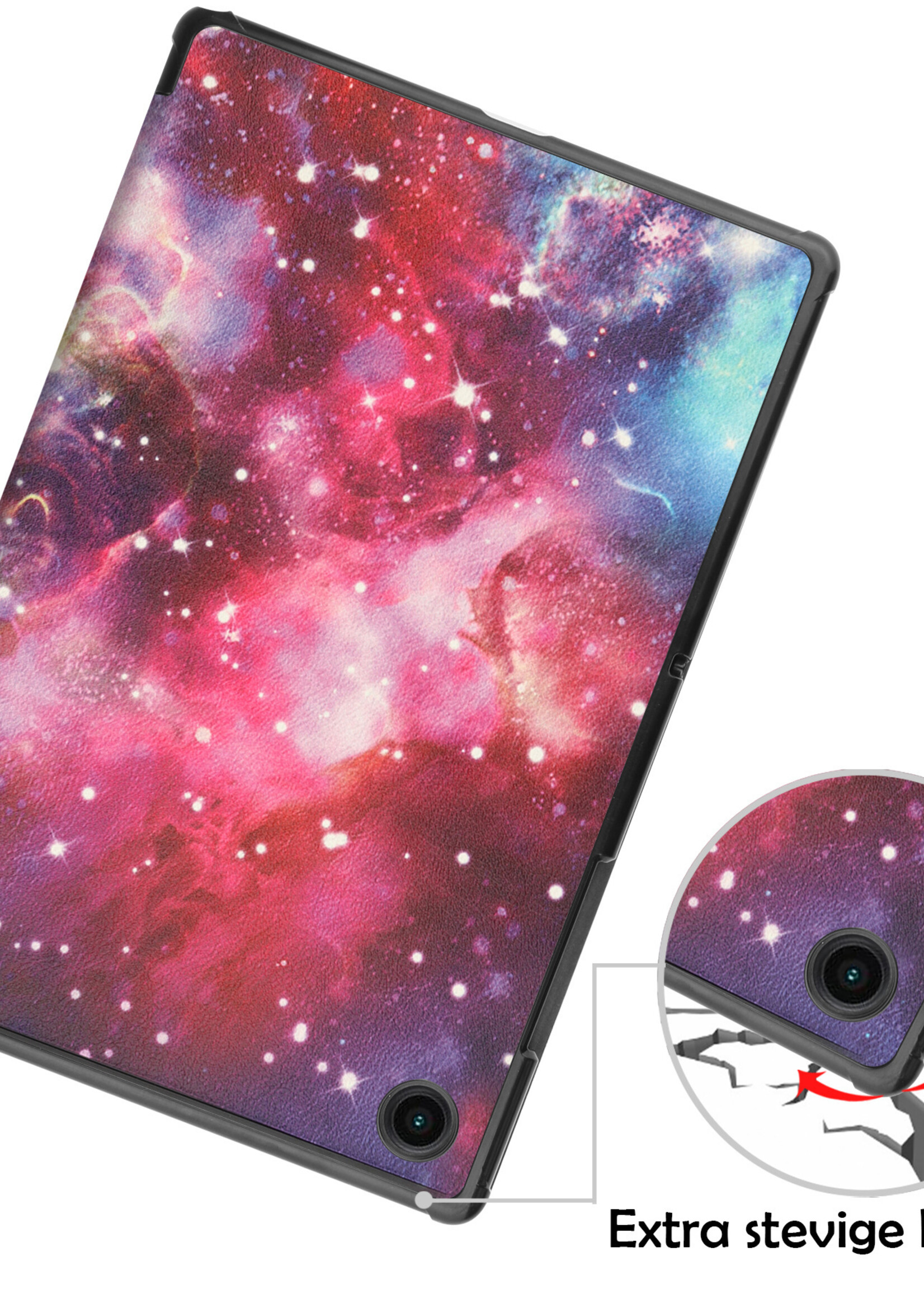LUQ Hoes Geschikt voor Samsung Galaxy Tab A8 Hoes Luxe Hoesje Book Case Met Screenprotector - Hoesje Geschikt voor Samsung Tab A8 Hoes Cover - Galaxy