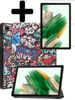 LUQ LUQ Samsung Galaxy Tab A8 2022 Hoes Met Screenprotector - Graffity