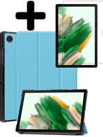 LUQ LUQ Samsung Galaxy Tab A8 2022 Hoes Met Screenprotector - Lichtblauw