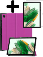 LUQ LUQ Samsung Galaxy Tab A8 2022 Hoes Met Screenprotector - Paars