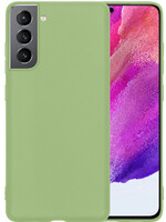 LUQ LUQ Samsung Galaxy S21FE Hoesje Siliconen - Groen