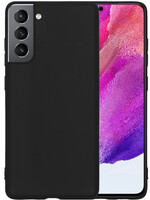 LUQ LUQ Samsung Galaxy S21FE Hoesje Siliconen - Zwart