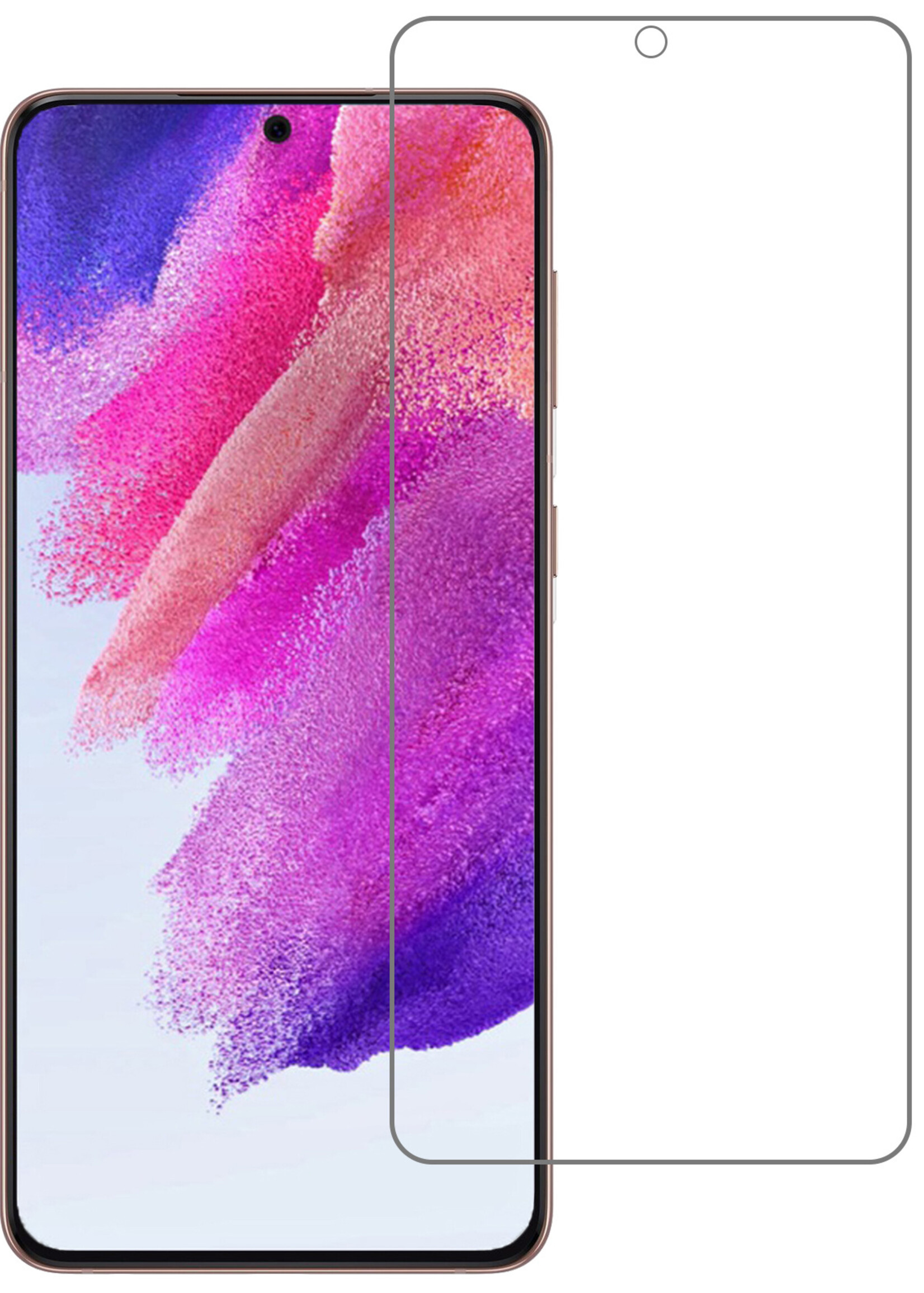 LUQ Screenprotector Geschikt voor Samsung S21 FE Screenprotector Beschermglas Gehard Glas - Screenprotector Geschikt voor Samsung Galaxy S21 FE Screenprotector Glas