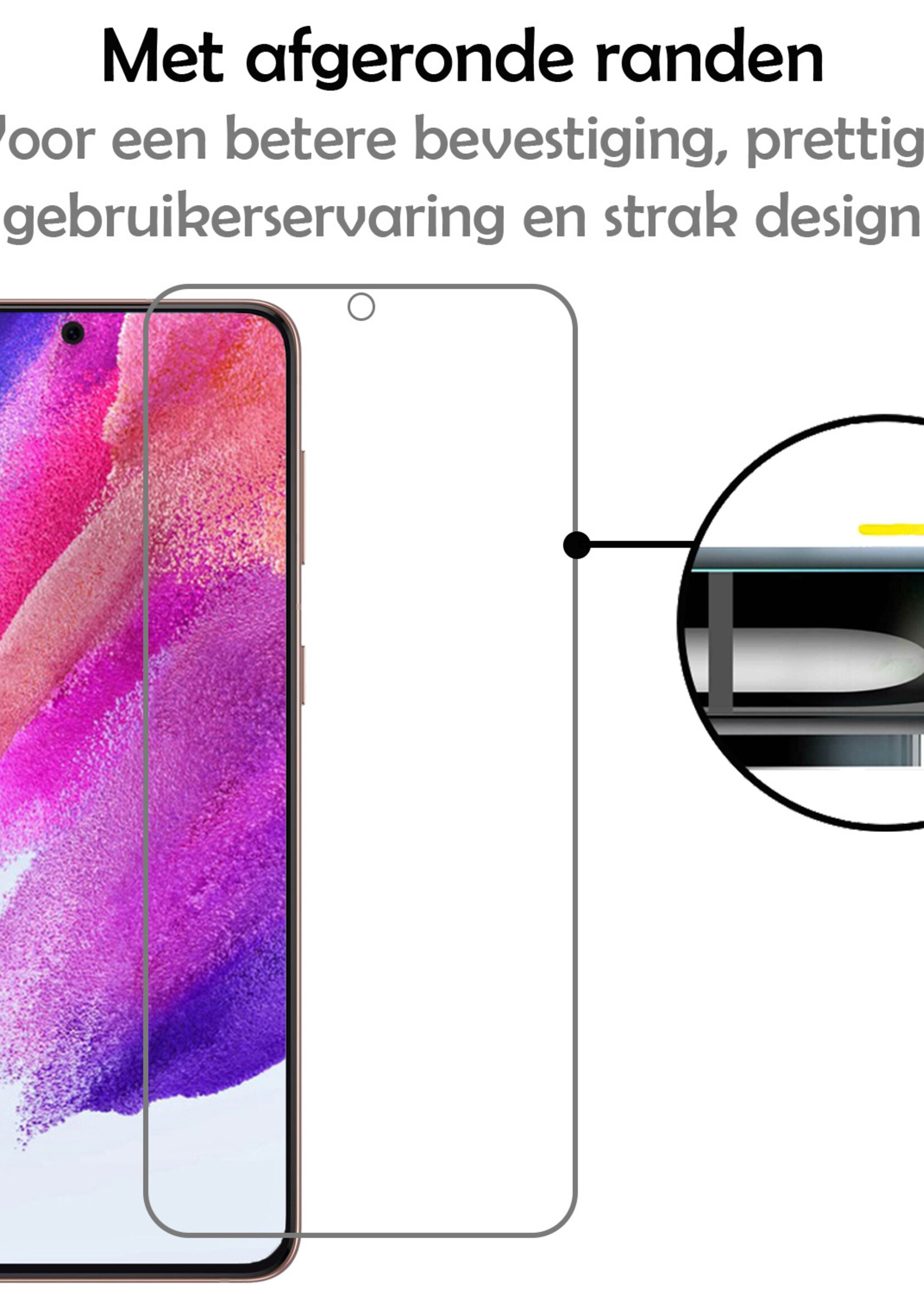LUQ Screenprotector Geschikt voor Samsung S21 FE Screenprotector Beschermglas Gehard Glas - Screenprotector Geschikt voor Samsung Galaxy S21 FE Screenprotector Glas - 2 Stuks