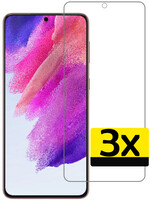 LUQ LUQ Samsung Galaxy S21FE Screenprotector Glas - 3 PACK