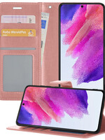 LUQ LUQ Samsung Galaxy S21FE Hoesje Bookcase - Rose Goud