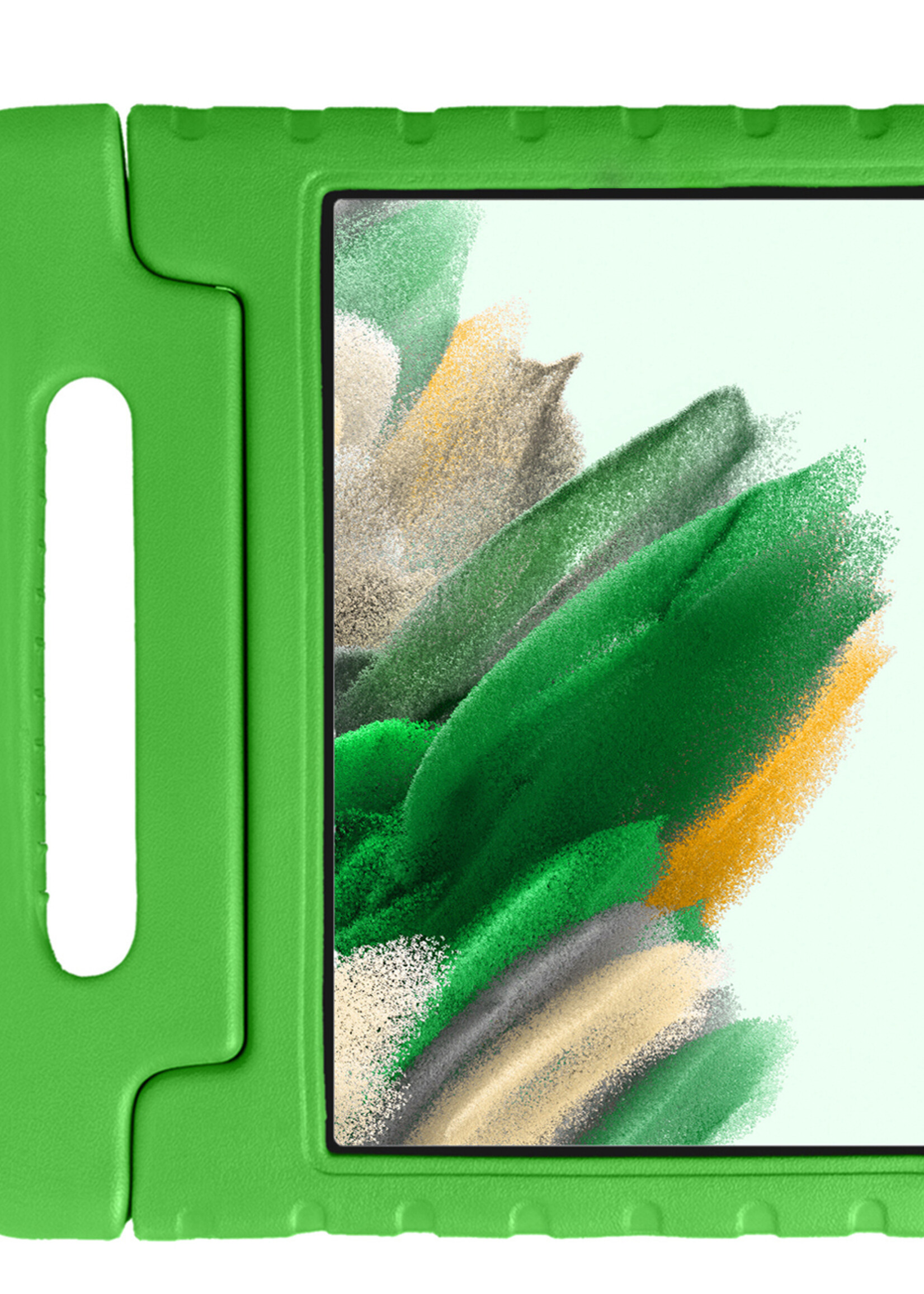 LUQ Hoes Geschikt voor Samsung Galaxy Tab A8 Hoes Kinder Hoesje Kids Case Kinderhoes Shockproof - Hoesje Geschikt voor Samsung Tab A8 Hoesje Kidscase - Groen