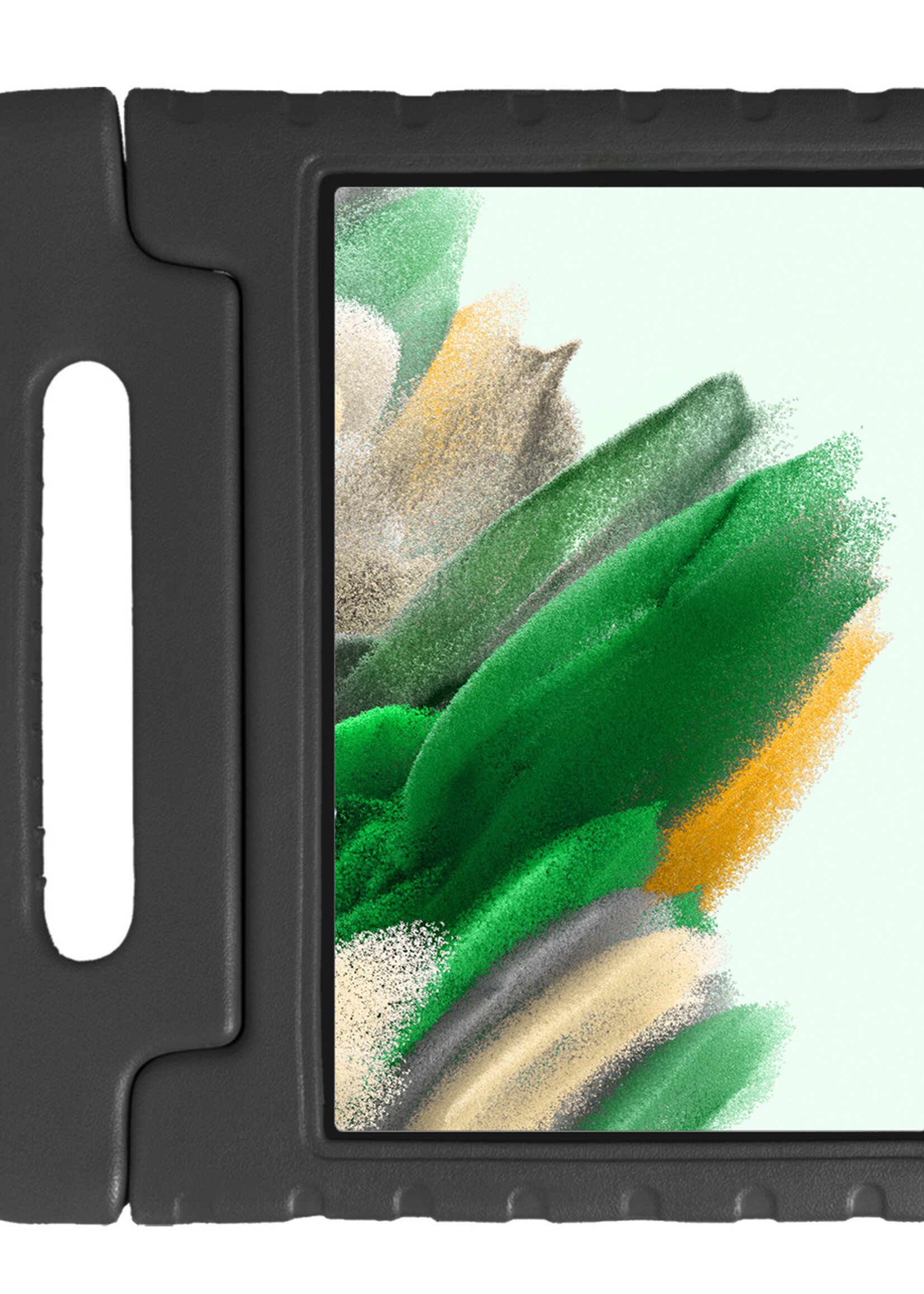 LUQ Hoes Geschikt voor Samsung Galaxy Tab A8 Hoes Kinder Hoesje Kids Case Kinderhoes Shockproof - Hoesje Geschikt voor Samsung Tab A8 Hoesje Kidscase - Zwart