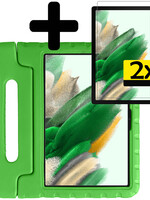 LUQ LUQ Samsung Galaxy Tab A8 2021 Kinderhoes Met 2x Screenprotector - Groen