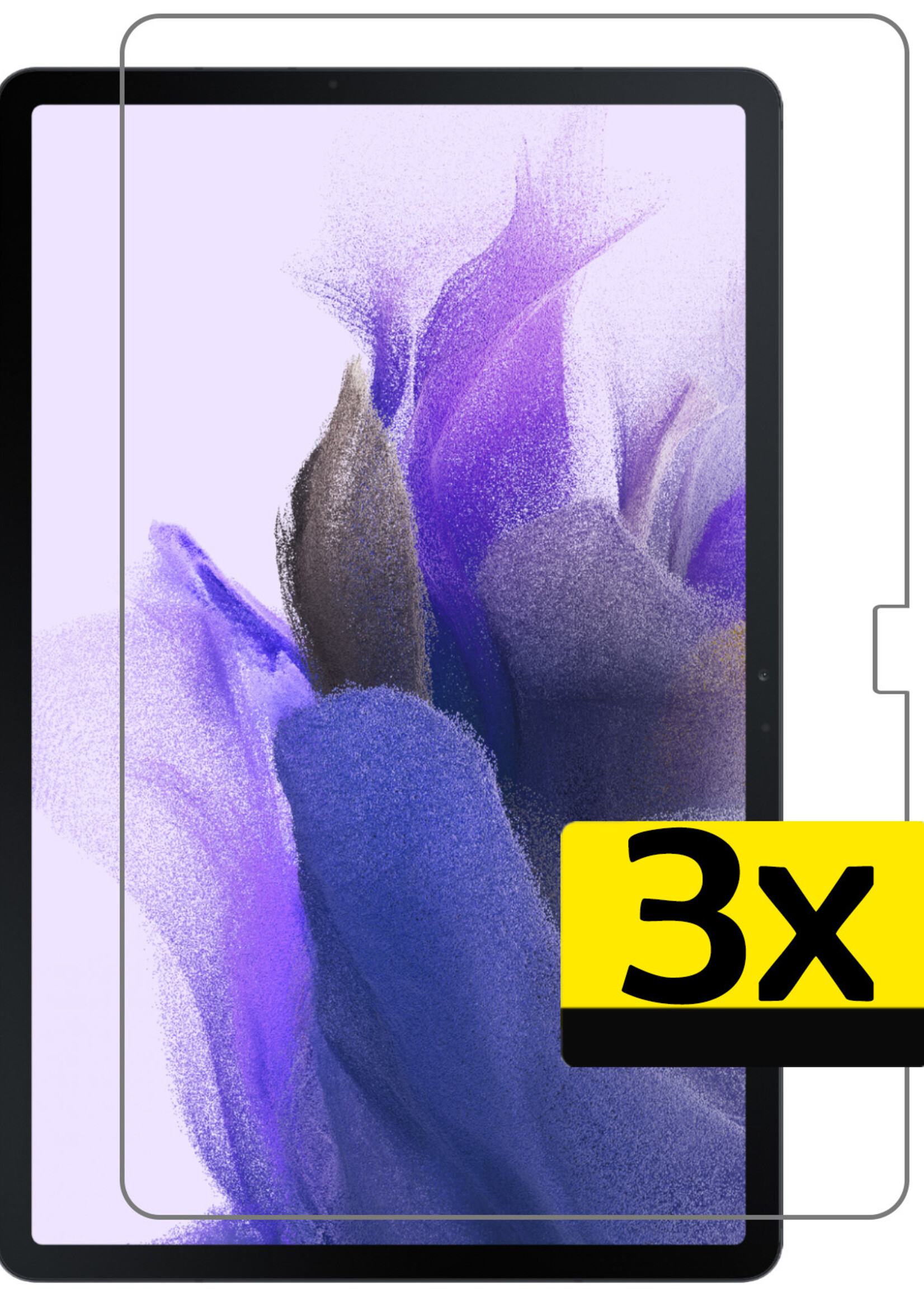 LUQ Screenprotector Geschikt voor Samsung Galaxy Tab S7 Plus Screenprotector Bescherm Glas Tempered Glass Screen Protector - Screen Protector Geschikt voor Samsung Galaxy Tab S7 Plus Screenprotector - 3 Stuks
