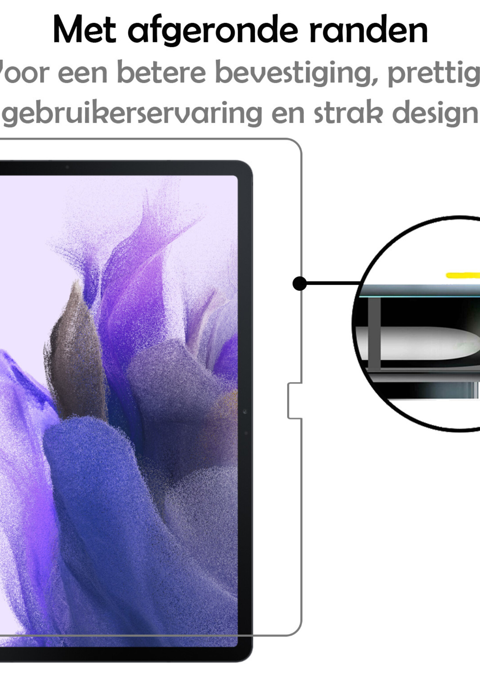 LUQ Screenprotector Geschikt voor Samsung Galaxy Tab S7 Plus Screenprotector Bescherm Glas Tempered Glass Screen Protector - Screen Protector Geschikt voor Samsung Galaxy Tab S7 Plus Screenprotector - 3 Stuks