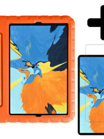 LUQ LUQ iPad Pro 2018 (11 inch) Kinderhoes Met Screenprotector - Oranje