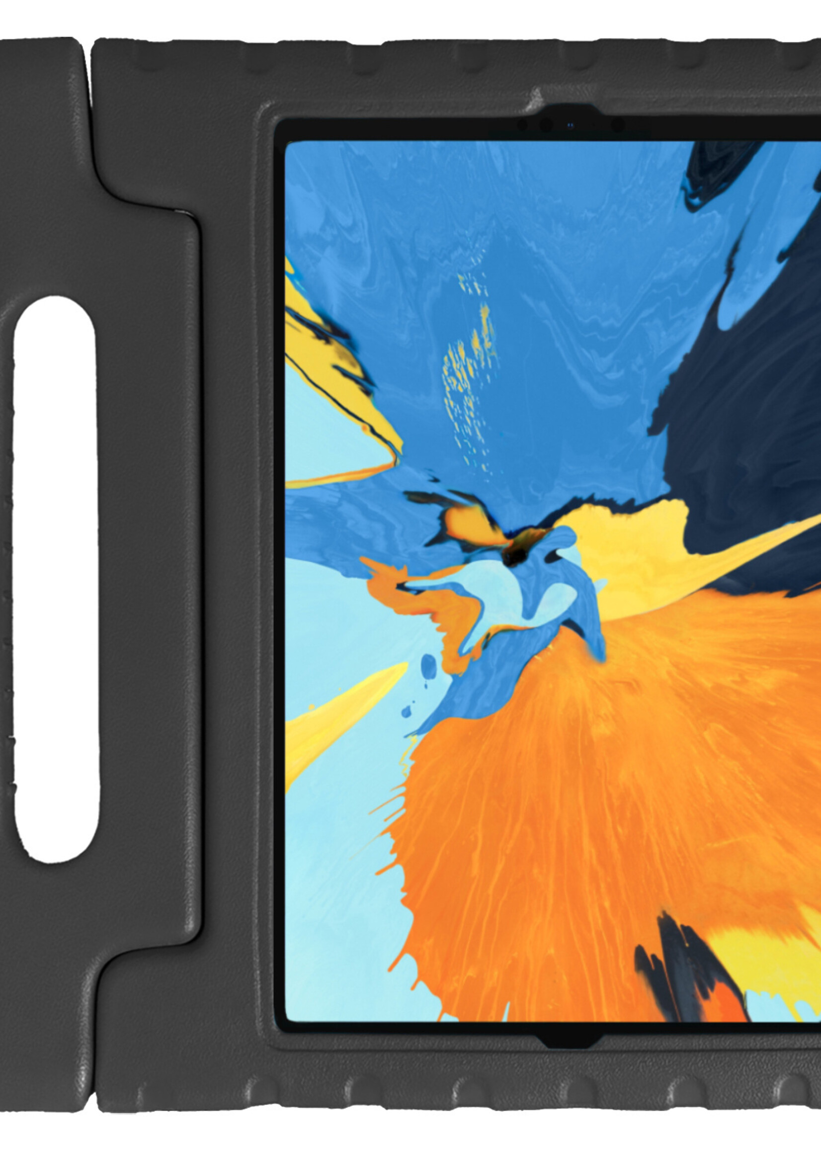 LUQ Hoes Geschikt voor iPad Pro 2021 (11 inch) Hoes Kinder Hoesje Kids Case Kinderhoes Shockproof - Hoesje Geschikt voor iPad Pro 11 inch (2021) Hoesje Kidscase - Zwart