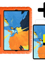 LUQ LUQ iPad Pro 2021 (11 inch) Kinderhoes Met 2x Screenprotector - Oranje