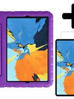 LUQ LUQ iPad Pro 2021 (11 inch) Kinderhoes Met 2x Screenprotector - Paars