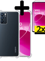 LUQ LUQ OPPO Reno 6 Hoesje Shockproof Met 2x Screenprotector