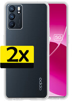 LUQ LUQ OPPO Reno 6 Hoesje Siliconen Transparant - 2 PACK