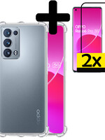 LUQ LUQ OPPO Reno 6 Pro Hoesje Shockproof Met 2x Screenprotector