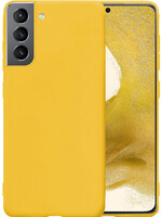 LUQ LUQ Samsung Galaxy S22 Hoesje Siliconen - Geel