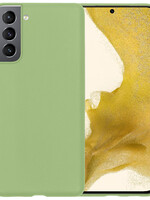 LUQ Samsung Galaxy S22 Hoesje Siliconen - Groen