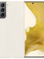 LUQ LUQ Samsung Galaxy S22 Hoesje Siliconen - Wit