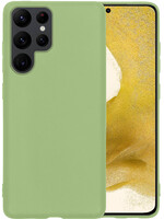 LUQ LUQ Samsung Galaxy S22 Ultra Hoesje Siliconen - Groen