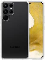 LUQ Samsung Galaxy S22 Ultra Hoesje Siliconen - Transparant