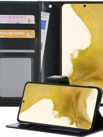 LUQ LUQ Samsung Galaxy S22 Hoesje Bookcase - Zwart