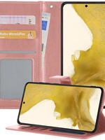 LUQ LUQ Samsung Galaxy S22 Plus Hoesje Bookcase - Rose Goud