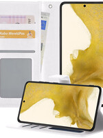 LUQ LUQ Samsung Galaxy S22 Plus Hoesje Bookcase - Wit