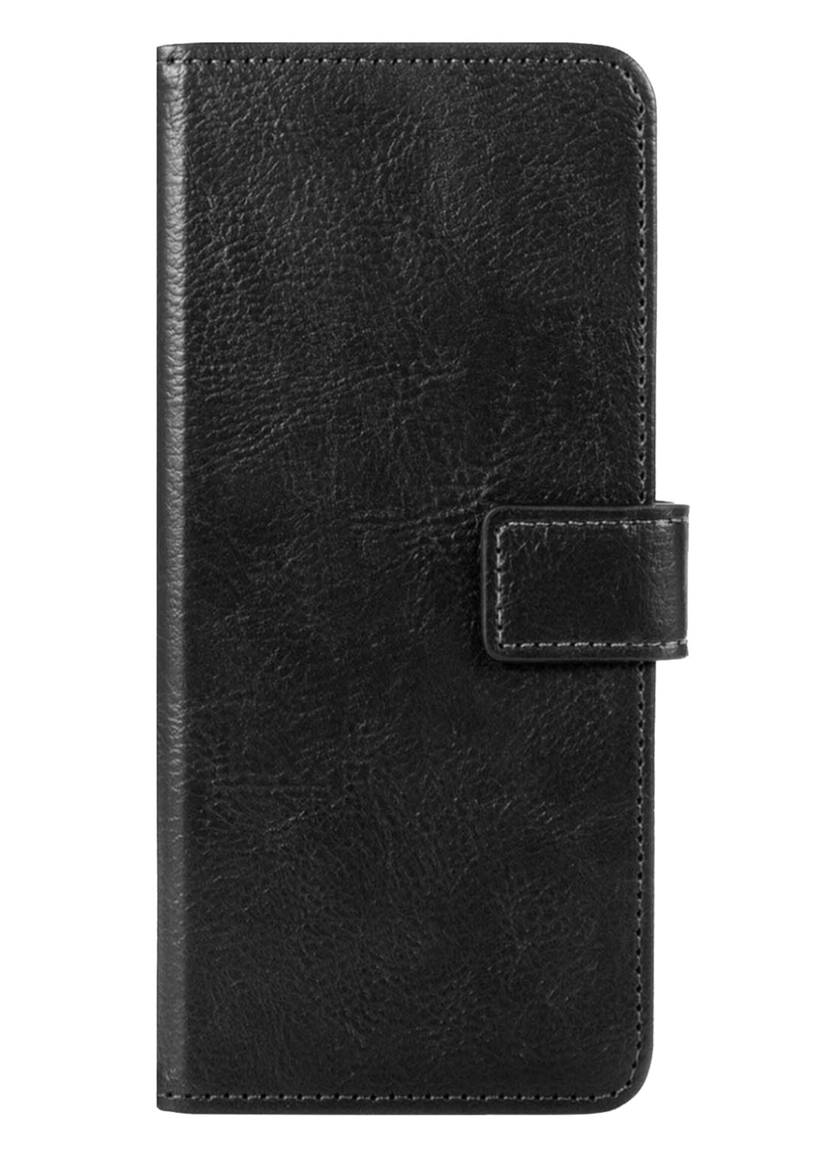 LUQ Hoesje Geschikt voor Samsung S22 Plus Hoesje Book Case Hoes Wallet Cover - Hoes Geschikt voor Samsung Galaxy S22 Plus Hoesje Bookcase Hoes - Zwart